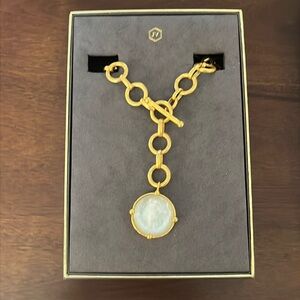 Julie Vos Gold Necklace with Elegant Pendant